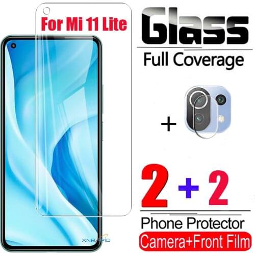 Screenprotector For Xiaomi Mi 11 Lite Glass Smartphone Screen Protector On Xiomi Mi 11 Lite 11lite Mi11 5G Glass Tempered Film