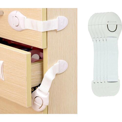 10Pcs/Lot Child Lock Protection Of Children Locking Doors For Baby Safety Kids Safety Plastic Lock Baby Safety Products
