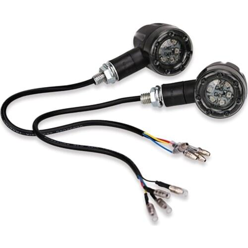 12V 13 LED 2Pcs Retro Bullet Motorcycle LED Turn Signal Light Brake Indicator Tail Lights Running Lamp Indicator