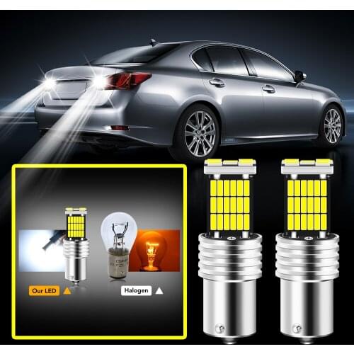 2Pcs 1156 BA15S P21W LED Bulbs Replace Car Reversing Light For Lada Niva Kalina Granta Priora Largus Samara Priova Vesta 2110