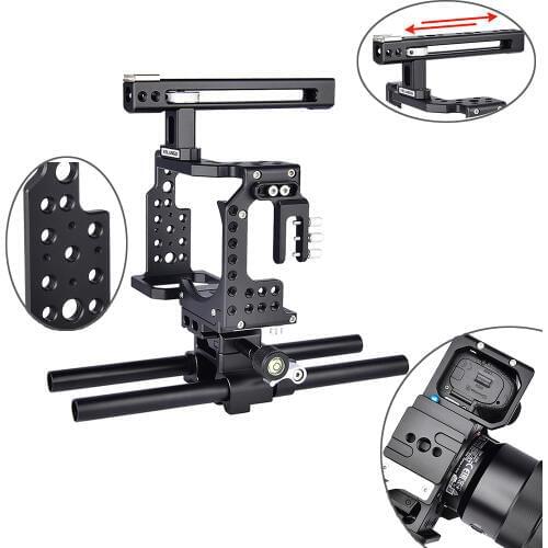 A7 Camera Cage Professional Handle DSLR Rig Video Camera Stabilizer For Sony Alpha A7 A7II A7III A7K A7S2 A7R2 A7R3 A7X