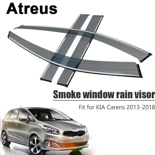 Atreus 1 set For Kia Carens 2013 2014 2015 2016 2017 2018 High Quality Car Smoke Window Rain Visor Vent Sun Deflectors Guard