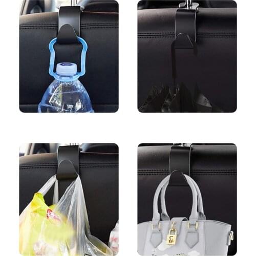 Car Hooks /bag organizer Car Seat Headrest Hooks Universal Seat Headrest Hanger for Purse,Grocery Bags,Handbag plastic hook