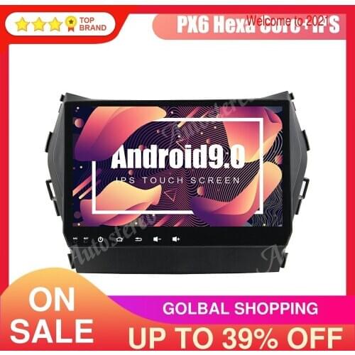 Android 9 Car Multimedia Player GPS Navigation For Hyundai IX45/Sante Fe 2014-2018 Car Auto Radio Stereo Head Unit No DVD Player