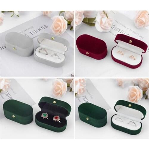 Velvet Silk Pair Ring Box Wedding Ring Box Single Ring Box Wedding Proposal Farewell Jewelry Box