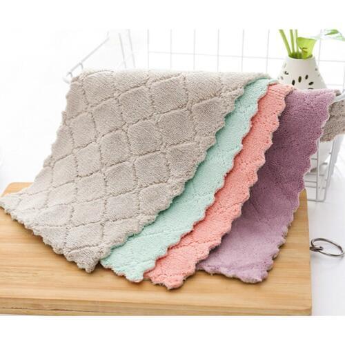 Household Super Absorbent Microfiber Towel Kitchen Cleaning Cloth Wipes Gadgets Tableware Efficient Cleaning Tools