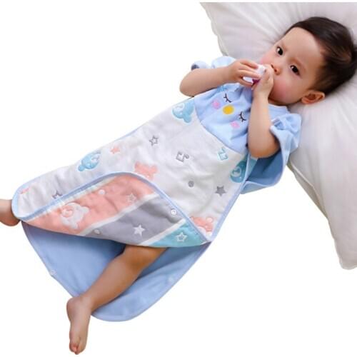 Baby Blanket Sleeper Pajama Sleeping Bag Kids Child Sleepwear Robe for Newborn Infant Toddler Boys Girls Cotton Cute 0-6 Years