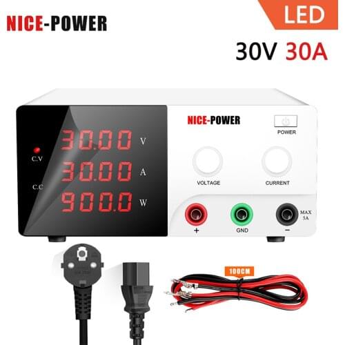 NICE-POWER 30V 30A Lab DC Switching Power-Supply Adjustable Laboratory Voltage Regulated Power Supplies Bench Source Digital