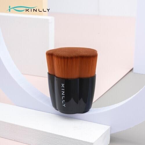 Foundation Makeup Brush Flat Top Kabuki Face Blush Liquid Powder For Blending Liquid, Cream