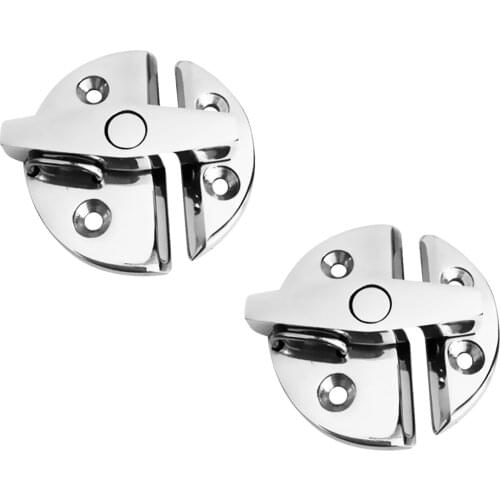 Round 2.17'' Door Locker Latch Hatch Lock Deck Latch - Marine 316 Stainless Steel