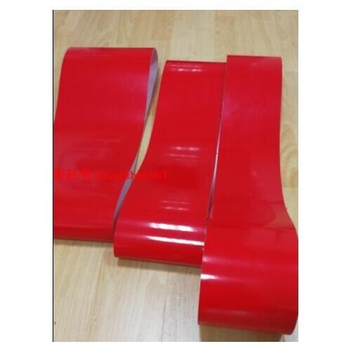 Can Customized -1000x150x3mm Red PVC Belt Flat Line Conveyor Drive Belt
