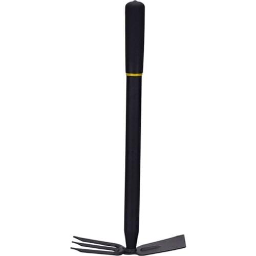 Multifunctional Hoe and Cultivator Sturdy and Sharp Cultivator Hoe with Non-Slip Handle Manganese Steel 2 in 1 Hoe 19QB