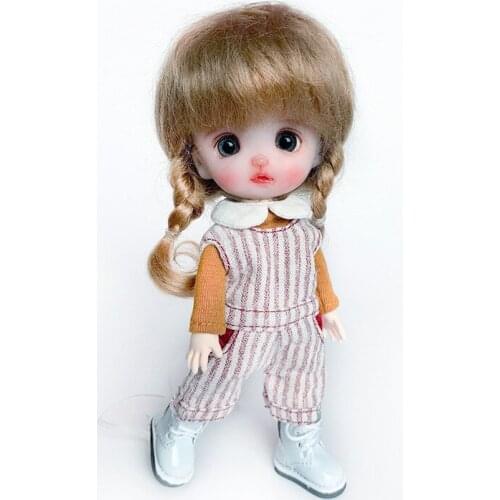 New Ob11 Doll Clothes Kawaii Striped Bodysuit 1/12 Doll House 16cm BJD GSC Obitsiu 11 Universal Accessory