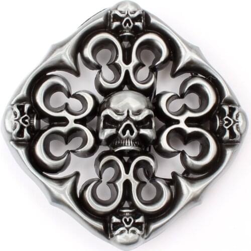 Skull skeleton belt buckle Belt DIY accessories Western cowboy style Smooth belt buckle Punk rock style k24