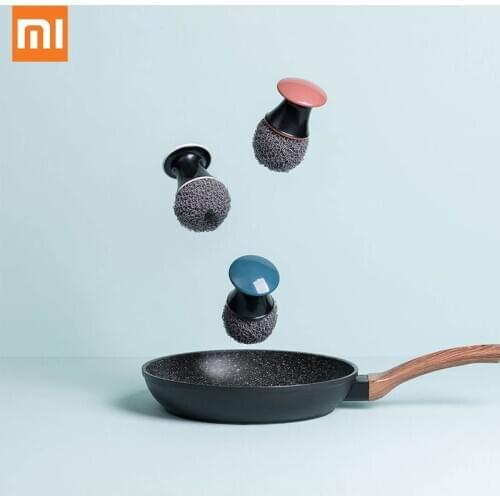 Xiaomi Nano Pot Brush Household with Handle Washing Pot Brush Kitchen Cleaning Brush Cleaning Kitchen Tool