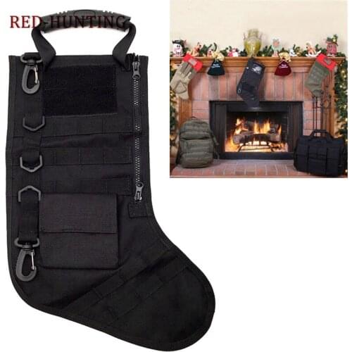 Tactical Pouch Military Christmas Stocking with Molle Gear Dump Drop Pouch Storage Bag