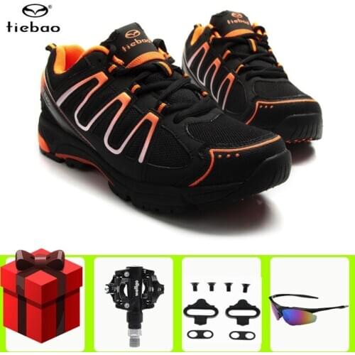 TIEBAO Pro Leisure Cycling Shoes sapatilha ciclismo mtb Mountain Bike Shoes Men Sneakers Riding Cycling Women triathlon shoes