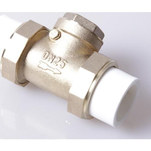 Yuhuan Xuan Lin manufacturers supply PPR check valve copper check valve ppr horizontal copper check valve 4 points -1 inch live