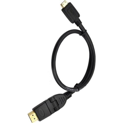 1.5FT HDMI 360 degree Swivel Adjustable angled male to Micro HDMI male Cable
