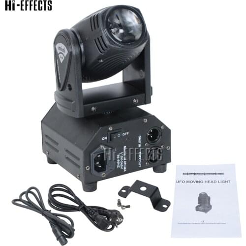 10W Mini LED Moving Head Light High 4 IN 1 RGBW Brightness Disco Light Beam Party Lights DMX512 for Stage Lighting Equipment