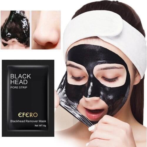 15-5packs Nose Mask Blackhead Removal Black Mask Face Mask Black Head Pore Strip Peel Off Mask Face Pore Cleansing EFERO