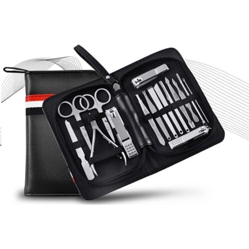 16 Piece Stainless Steel Nail Tools Nail Clippers Manicure Knife Pedicure Knife Professional Manicure Personal Care Manicure Set