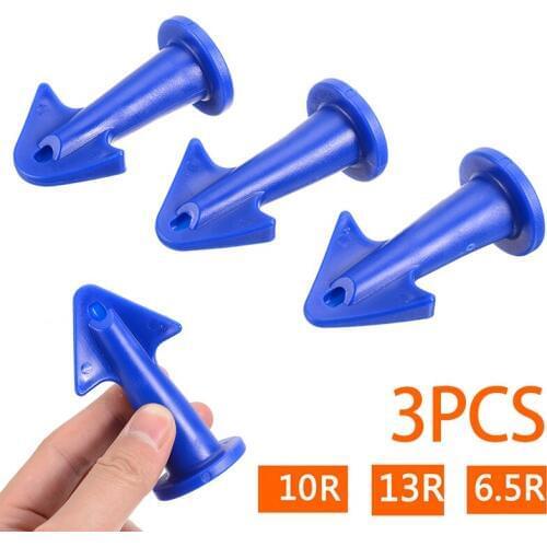 3pcs Rubber Sealant Scraper Sealant Nozzle Caulking For DIY Wall Floor Dust Glass Glue Scraping Remover Cleaner 6.5R 10R 13R