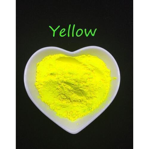 500g Yellow Fluorescent Art Pigment Neon Shinny Gradient for soap Neon powder Nail Art Polish