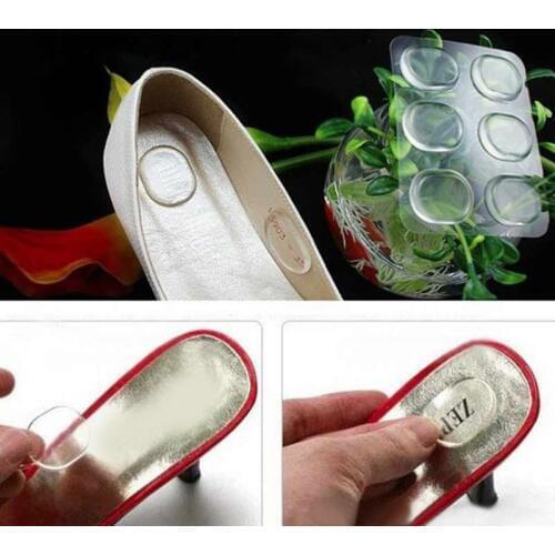 1Set=6Pcs Silicone Gel Shoes Pad Plantillas Para Los Pies Heel Grips Heel Stick Insert Insole Orthopedic Cushion Foot Care Tool