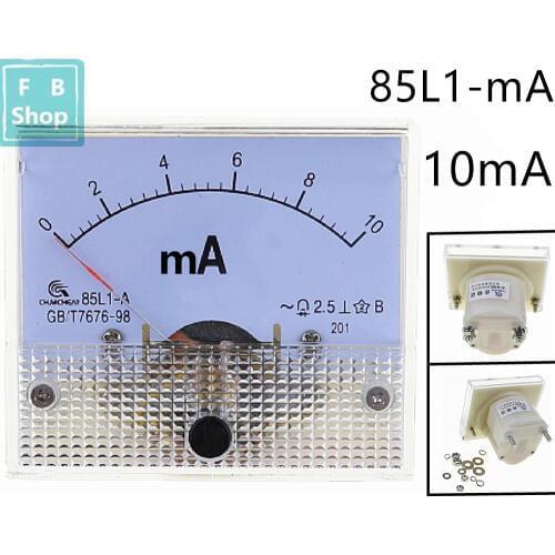 AC Analog Meter Panel 10MA Volt meter Ammeters 85L1 10MA Gauge