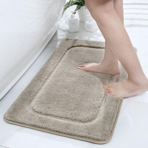 Free Shipping Soft Shaggy Non-slip Microfiber Doormat Bathroom Rugs Bath Mats Shower Rugs