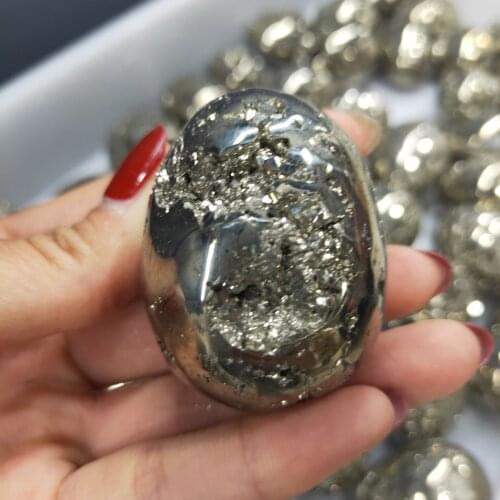 Healing Pyrite Natural Pyrite Crystal Mineral Healing Crystals Specimen Egg Home Decor Stone Rough Pyrite