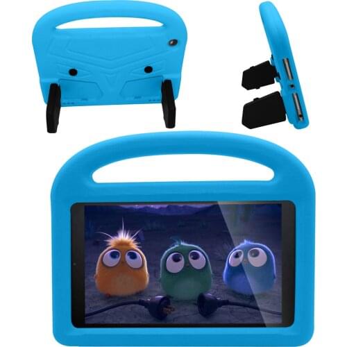 For Amazon Kindle Fire HD 8 2017 2018 Kids Tablet Shell shockproof EVA Hand-held Stand Case Cover for Kindle Fire HD8 2016 #S