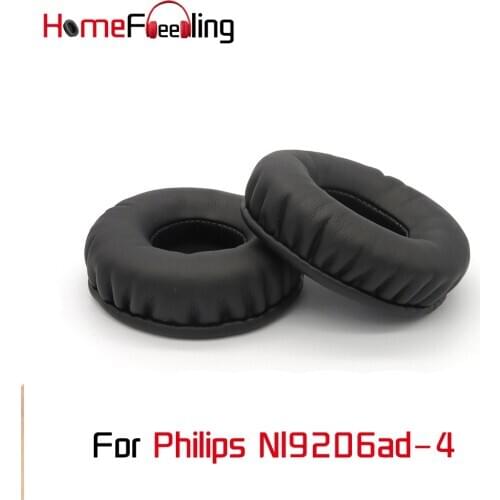 Homefeeling Ear Pads For Philips Nl9206ad-4 Earpads Round Universal Leahter Repalcement Parts Ear Cushions