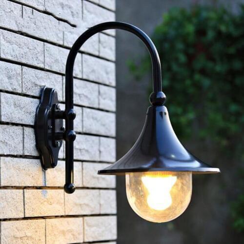 European villa Waterproof lamp outdoor wall lamp rustic wall lights outdoor balcony fashion speaker wall lamp E27 LED Bulb