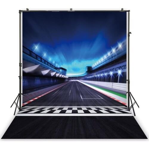 HUAYI Photography Backdrop Newborns Baby Birthday Decor Studio Photo Background Racing car Driver Photo Backdrops XT-7114