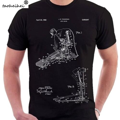 Drum Beater Patent Print T Shirt Patent Prints Patent Art T Shirt Vintage Blueprint Art