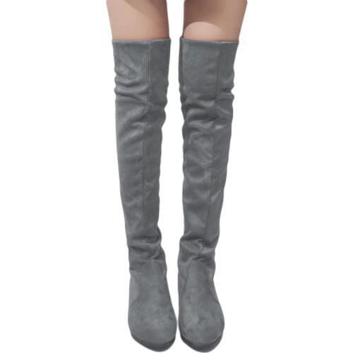 GAOKE Womans High Boots Shoes Fashion Women Over The Knee High Boots Autumn Winter Bota Feminina Thigh High Boots