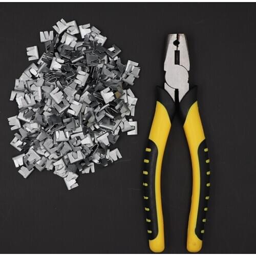 Chicken Bird Rabbit Cage Installation Pliers Repair Tool Dog Cage Clamp Pliers Bayonet 300 Nails 1 Pliers