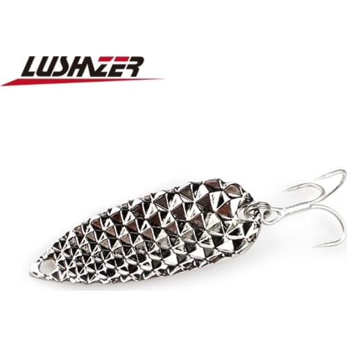 LUSHAZER metal lure catfish spoon fishing lures 5g 10g 15g gold/silver cicada metal lure bass lure for fishing free shipping