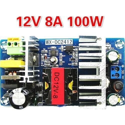 Upgraded 12V 8A High Power Switching Power Supply Board 12V 100W Isolated Power Supply AC-DC Power Supply Module Switch Board
