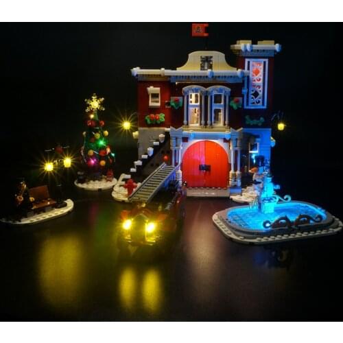 LED Light Kit For Creator Winter Village Fire Station Lighting Set Compatible With 10263 (Not Included Building Blocks)