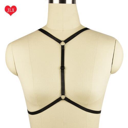New fashion sexy lingerie Multicolor goth Bra Harness Cage Bra Fetish gift Bondage Bralette wedding binding body harness belt