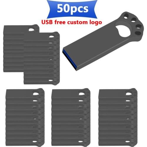 Bulk 50pcs free Personalize logo Usb flash drive Real capacity 32GB 16GB 8GB 4GB Waterproof pen drive USB 3.0 memory stick