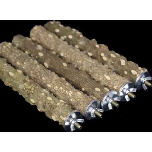 1PC Portable Perches Pet Bite Claw Grinding Bird Parrot Stand Wooden Pets Toys Hanging Cage Pet Product Bird Standing Stick