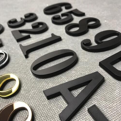 Self Adhesive Door Number Sign Number Digit Apartment Hotel Office Door Address Street Number Stickers Plate Sign Stick number