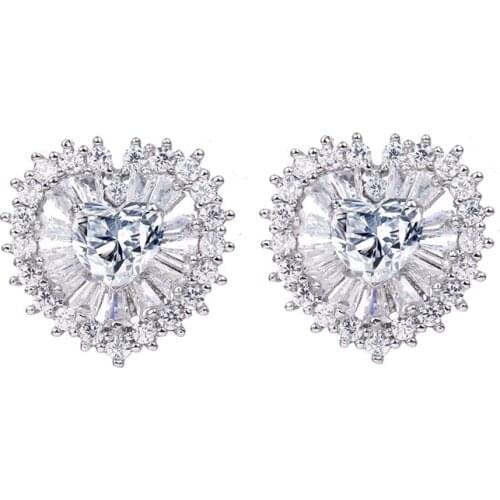 Bettyue Delicate Zirconia Earring Peach Shape For Female Fashion Four Color Choice Adorable Jewelry For Lover Charming Gift