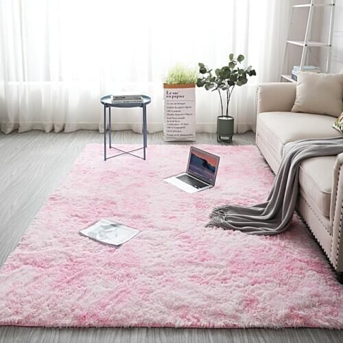 Nordic ins tie-dye carpet living room coffee table rug bedroom home bedside rug balcony bay window decoration mat summer carpet
