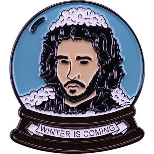 Winter Is Coming Enamel Pin A Song Of Ice And Fire Inspired Brooch
