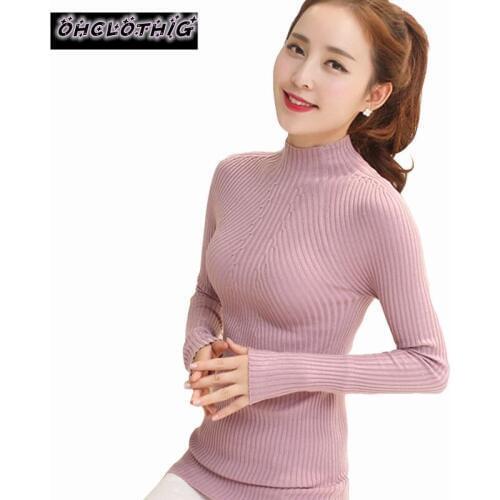 Turtleneck Sweater Women Fashion 2021 Autumn Winter Black Tops Women Knitted Pullovers Long Sleeve Jumper Pull Femme Clothing